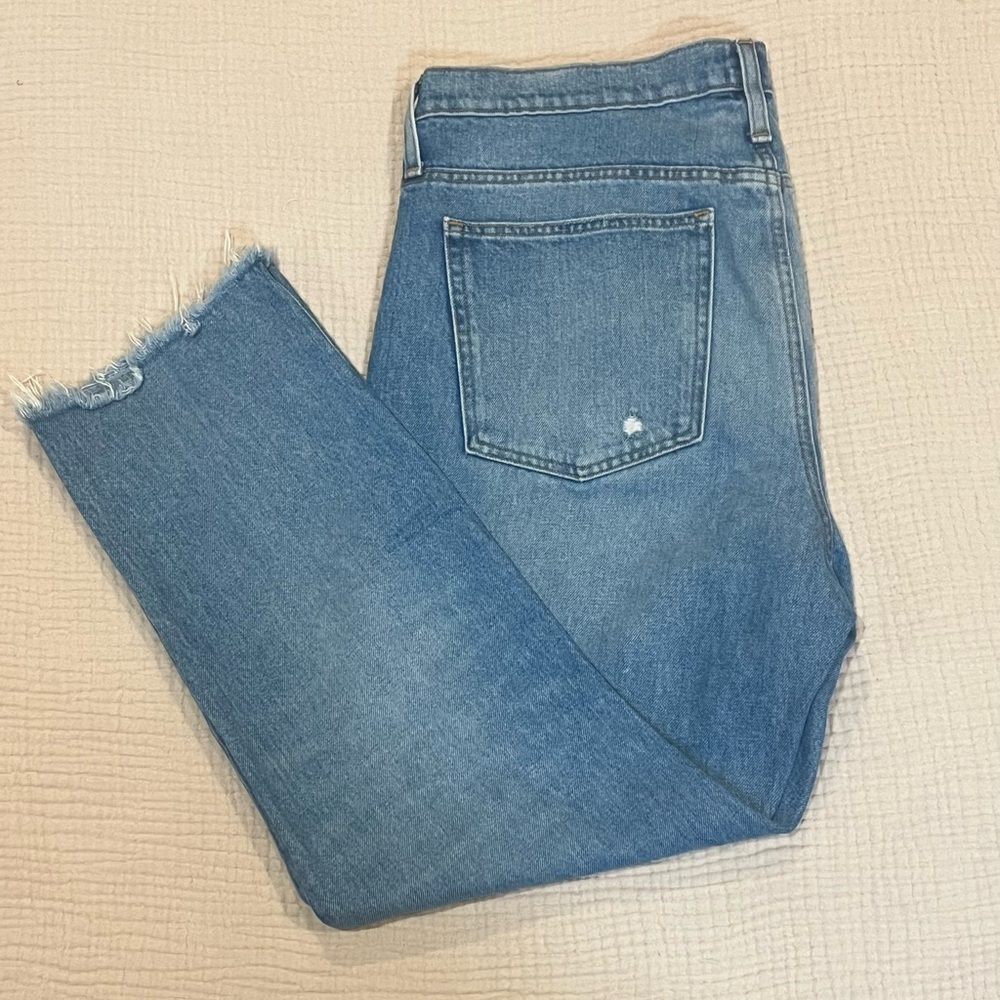 J CREW Jeans Womens Slouchy Boyfriend High Rise Medium Wash 100% Cotton Size 31 - Picture 3 of 14